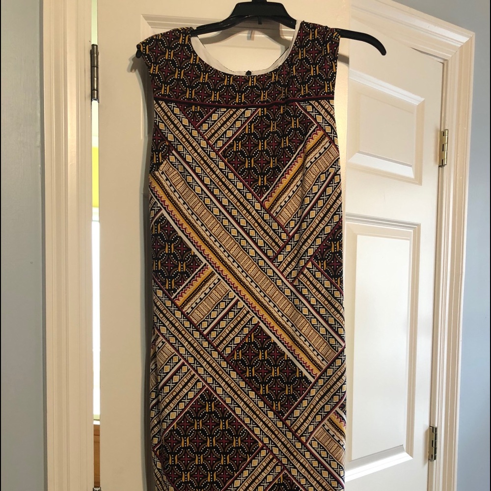 Multi color pencil dress